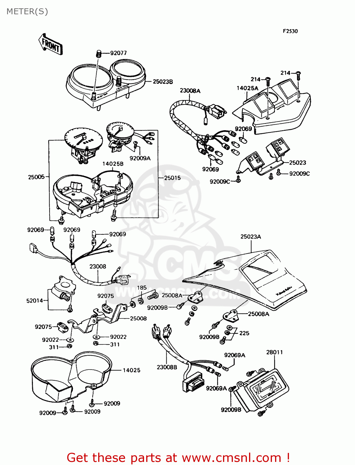 METER(S) ZX400C5 Z400FII 1994 EUROPE