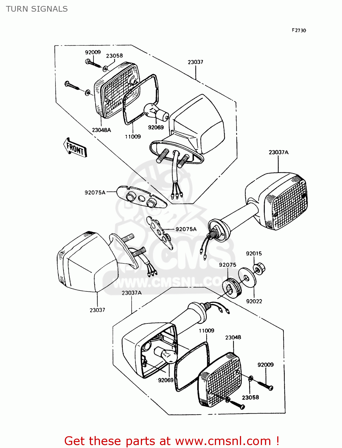 TURN SIGNALS ZX400C5 Z400FII 1994 EUROPE