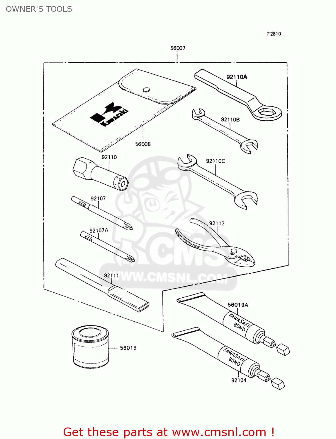 OWNER'S TOOLS ZX400C5 Z400FII 1994 EUROPE