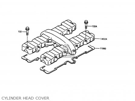 CYLINDER HEAD COVER - ZX400C5 Z400FII 1994 EUROPE