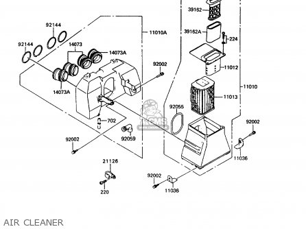 AIR CLEANER - ZX400C5 Z400FII 1994 EUROPE