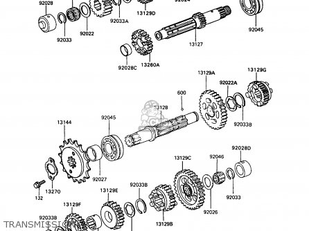 TRANSMISSION - ZX400C5 Z400FII 1994 EUROPE