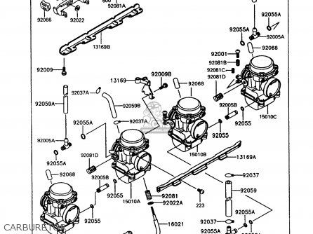 CARBURETOR - ZX400C5 Z400FII 1994 EUROPE