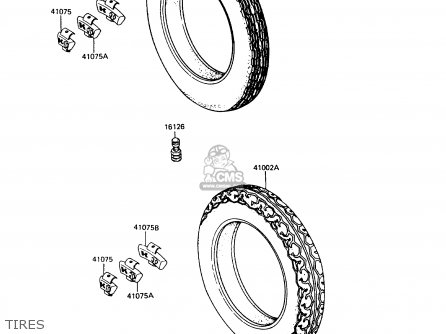 TIRES - ZX400C5 Z400FII 1994 EUROPE