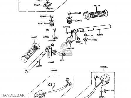 HANDLEBAR - ZX400C5 Z400FII 1994 EUROPE