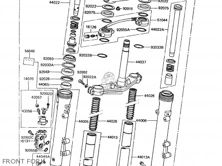 FRONT FORK - ZX400C5 Z400FII 1994 EUROPE