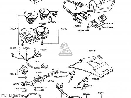 METER(S) - ZX400C5 Z400FII 1994 EUROPE
