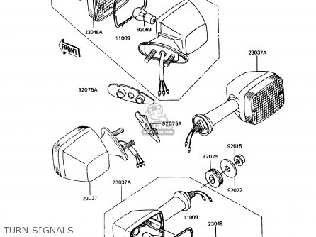 TURN SIGNALS - ZX400C5 Z400FII 1994 EUROPE
