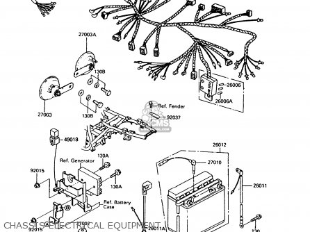 CHASSIS ELECTRICAL EQUIPMENT - ZX400C5 Z400FII 1994 EUROPE