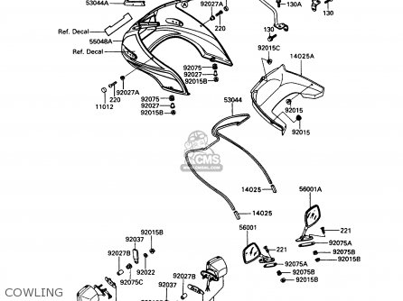 COWLING - ZX400C5 Z400FII 1994 EUROPE