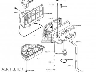 AIR FILTER - ZX400H2 ZXR400 1990 EUROPE FR AR IT