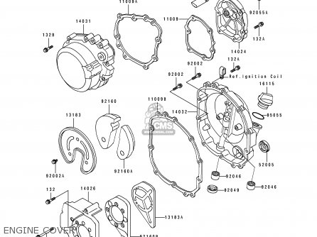 ENGINE COVER - ZX400H2 ZXR400 1990 EUROPE FR AR IT