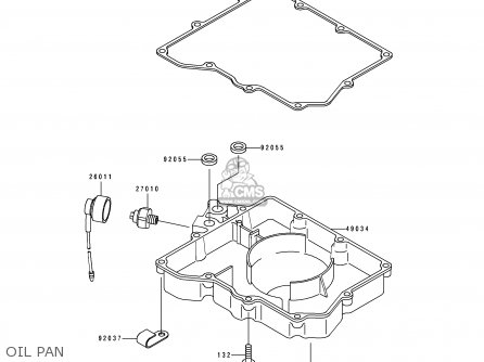 OIL PAN - ZX400H2 ZXR400 1990 EUROPE FR AR IT