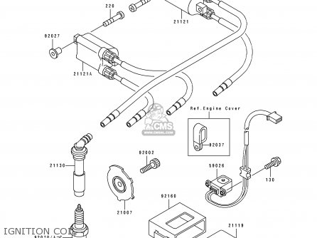 IGNITION COIL - ZX400H2 ZXR400 1990 EUROPE FR AR IT
