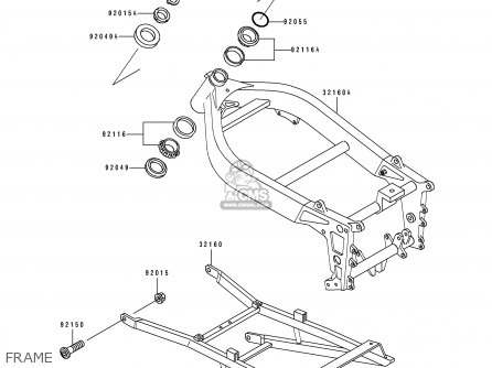 FRAME - ZX400H2 ZXR400 1990 EUROPE FR AR IT