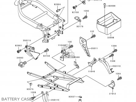 BATTERY CASE - ZX400H2 ZXR400 1990 EUROPE FR AR IT