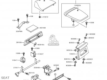 SEAT - ZX400H2 ZXR400 1990 EUROPE FR AR IT