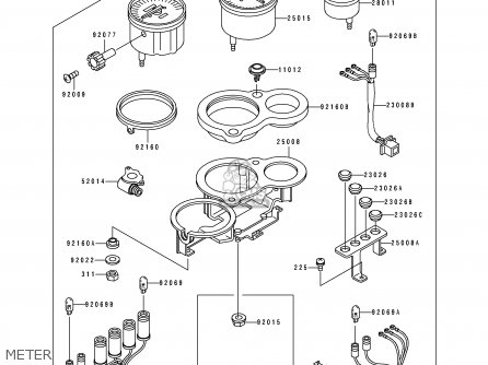 METER - ZX400H2 ZXR400 1990 EUROPE FR AR IT
