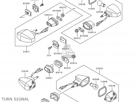 TURN SIGNAL - ZX400H2 ZXR400 1990 EUROPE FR AR IT