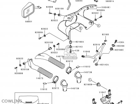 COWLING - ZX400H2 ZXR400 1990 EUROPE FR AR IT