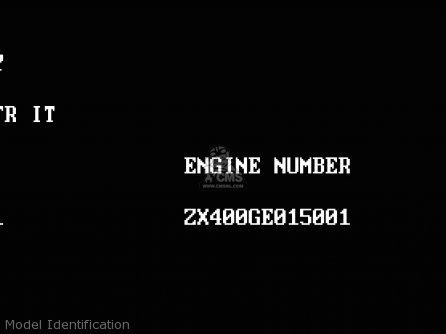Model Identification - ZX400H2 ZXR400 1990 EUROPE FR AR IT