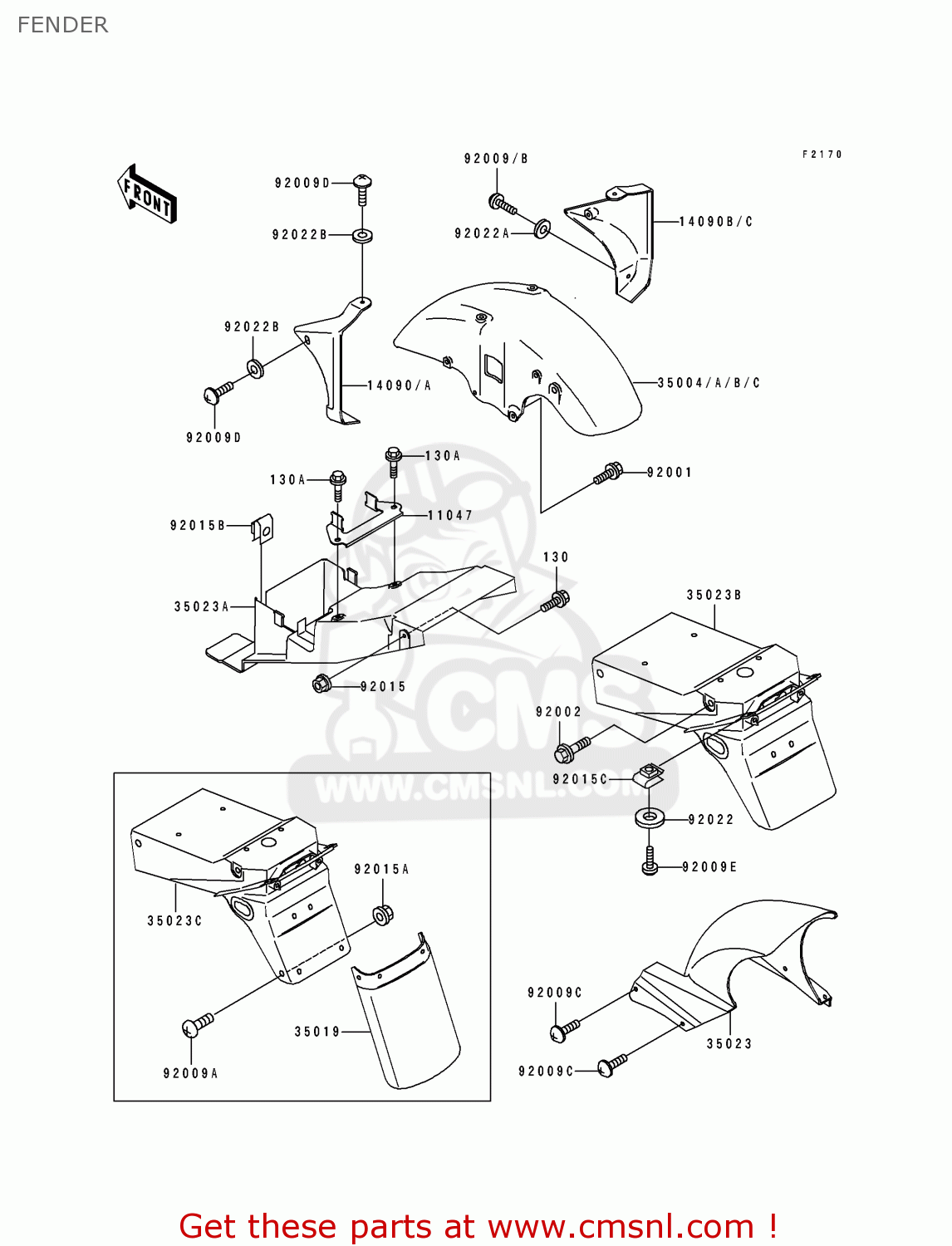 FENDER ZX400L1 ZXR400 1991 EUROPE UK FR AR FG GR IT NR