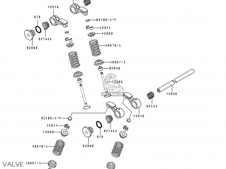 VALVE - ZX400L1 ZXR400 1991 EUROPE UK FR AR FG GR IT NR