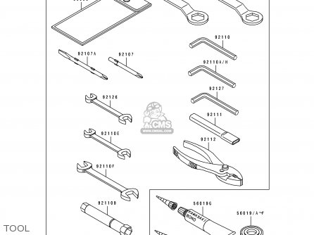 TOOL - ZX400L1 ZXR400 1991 EUROPE UK FR AR FG GR IT NR