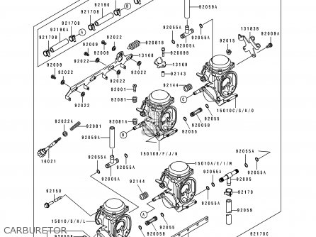 CARBURETOR - ZX400L3 ZXR400 1993 EUROPE UK FR AR FG IT