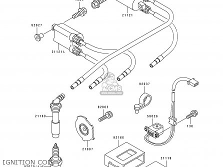 IGNITION COIL - ZX400L3 ZXR400 1993 EUROPE UK FR AR FG IT