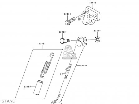 STAND - ZX400L3 ZXR400 1993 EUROPE UK FR AR FG IT