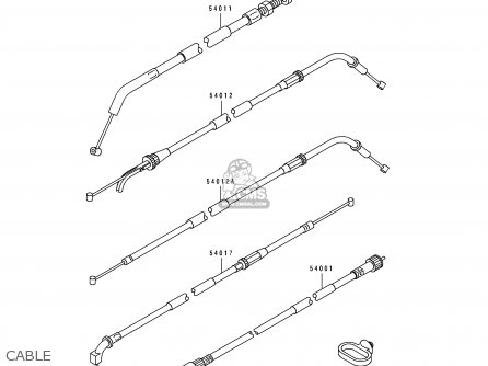 CABLE - ZX400L3 ZXR400 1993 EUROPE UK FR AR FG IT