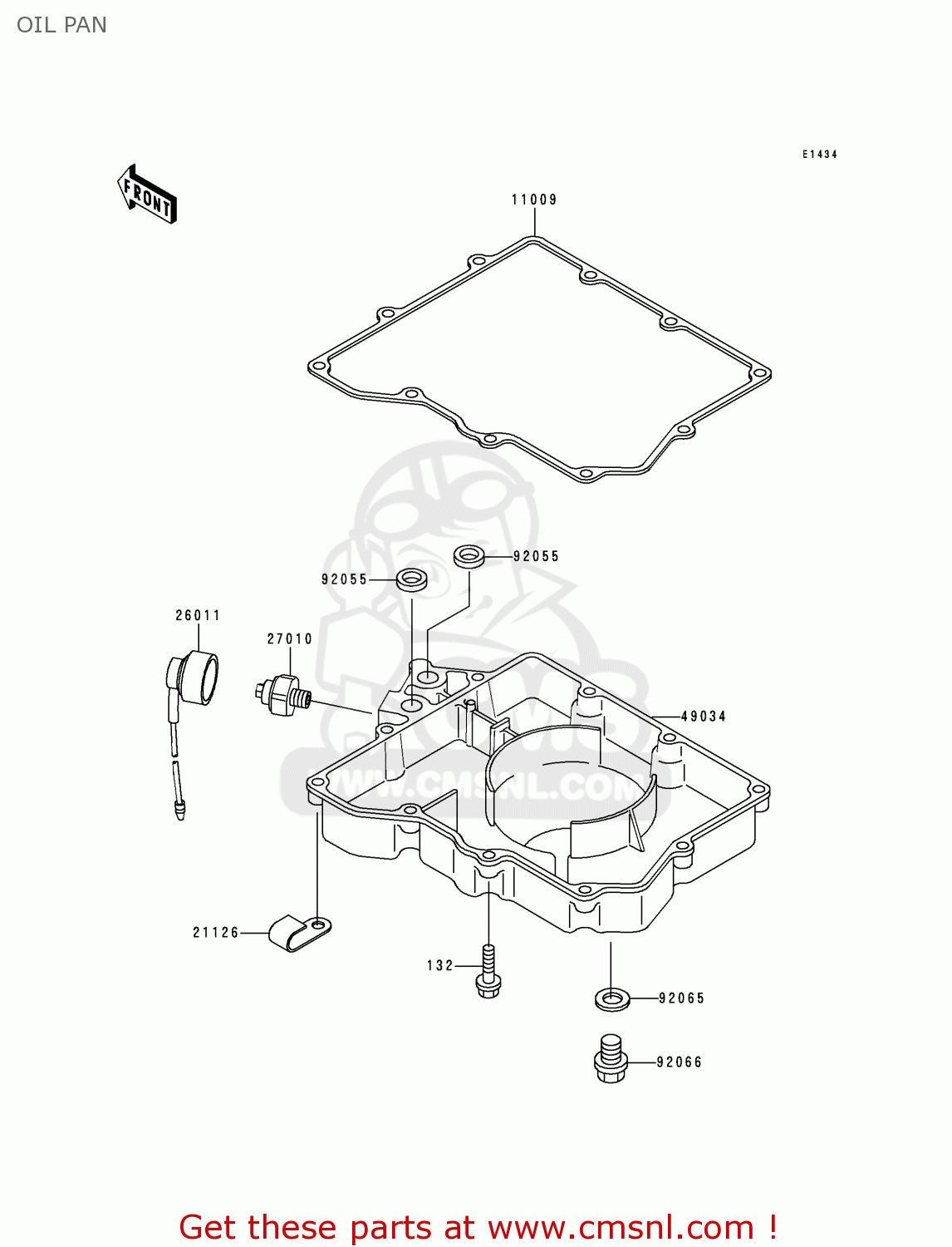 OIL PAN ZX400L5 ZXR400 1995 UNITED KINGDOM FR NL AR FG IT