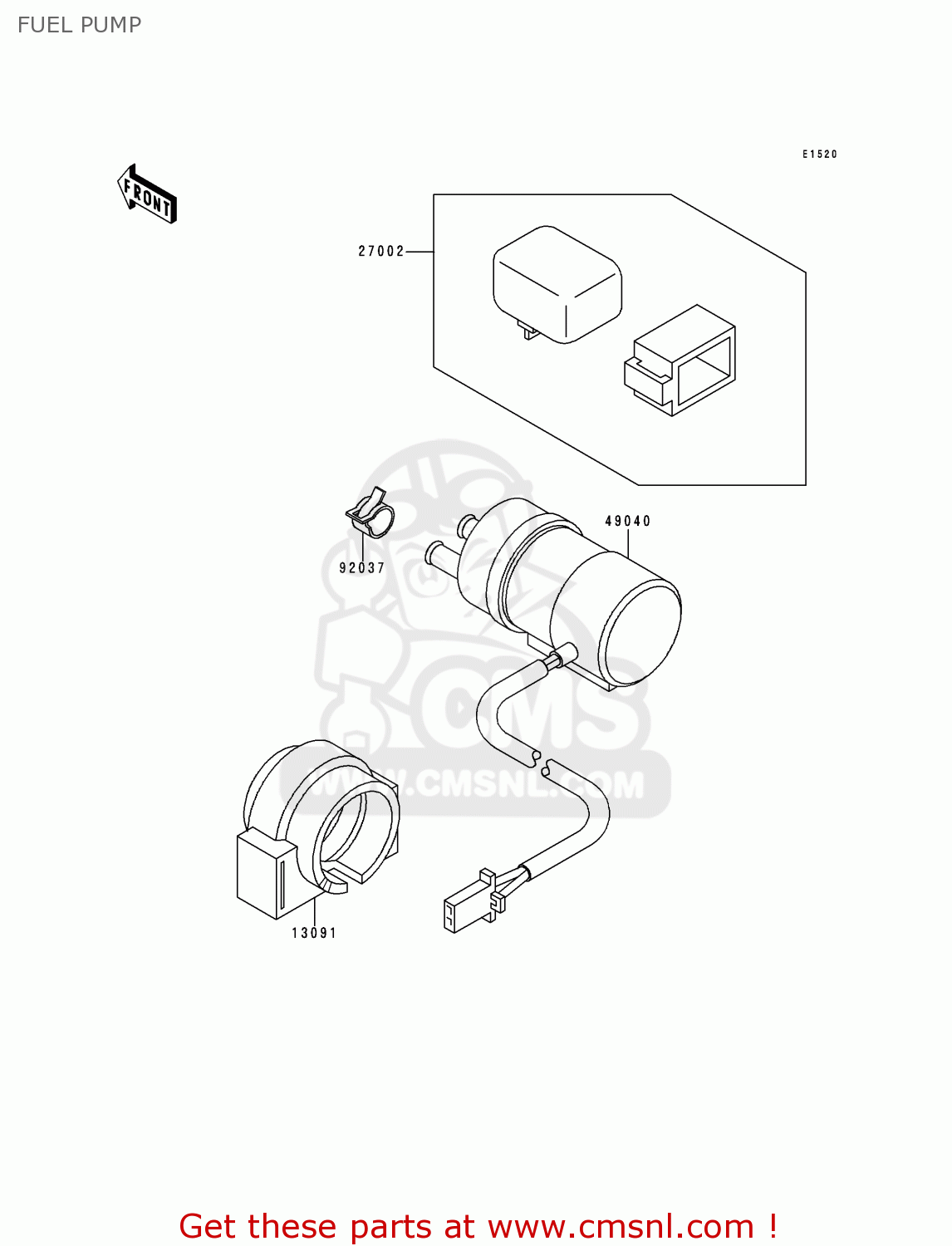 FUEL PUMP ZX400L7 ZXR400 1997 AUSTRIA FG