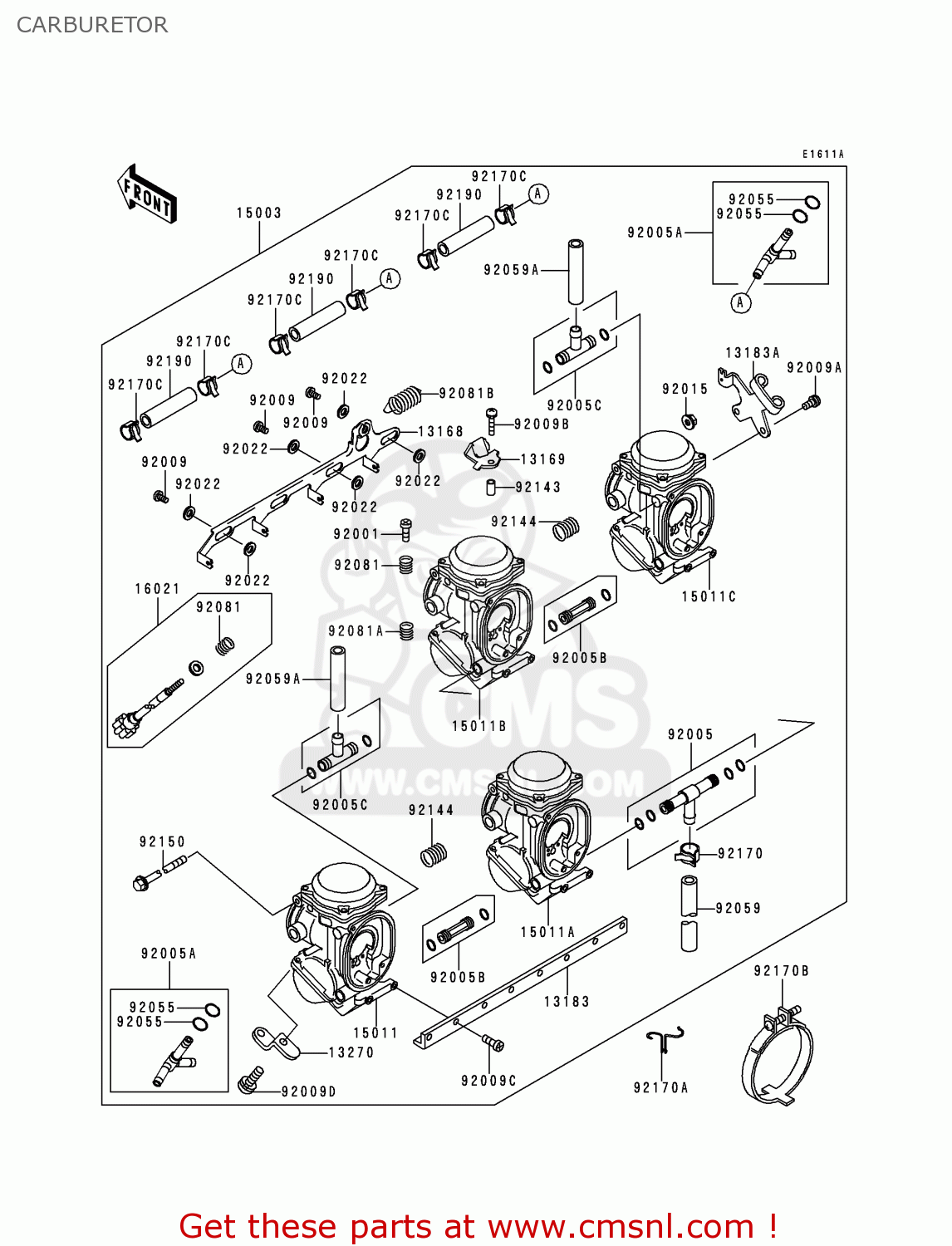 CARBURETOR ZX400L7 ZXR400 1997 AUSTRIA FG