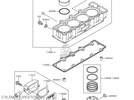 CYLINDER/PISTON(S) - ZX400L7 ZXR400 1997 AUSTRIA FG