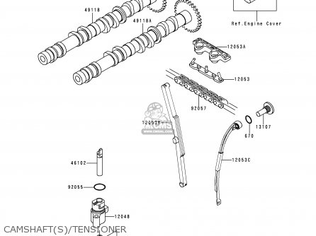 CAMSHAFT(S)/TENSIONER - ZX400L7 ZXR400 1997 AUSTRIA FG