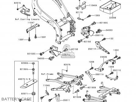 BATTERY CASE - ZX400L7 ZXR400 1997 AUSTRIA FG