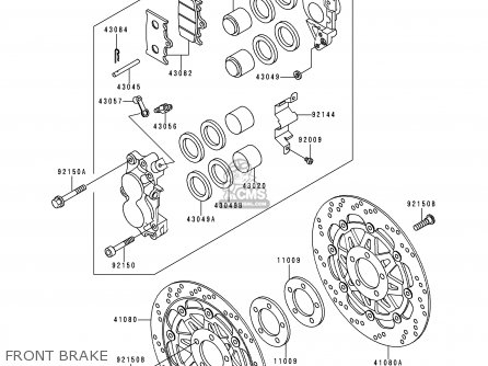FRONT BRAKE - ZX400L7 ZXR400 1997 AUSTRIA FG