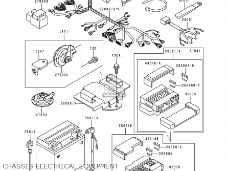 CHASSIS ELECTRICAL EQUIPMENT - ZX400L7 ZXR400 1997 AUSTRIA FG