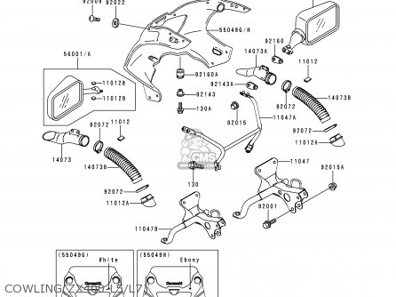 COWLING(ZX400-L5/L7) - ZX400L7 ZXR400 1997 AUSTRIA FG