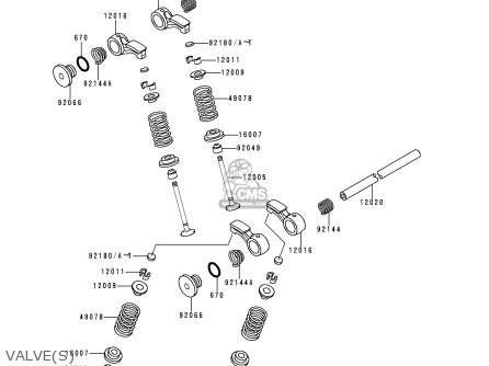 VALVE(S) - ZX400L8 ZXR400 1998 UNITED KINGDOM NL AR FG IT