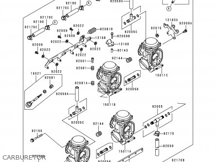 CARBURETOR - ZX400L8 ZXR400 1998 UNITED KINGDOM NL AR FG IT