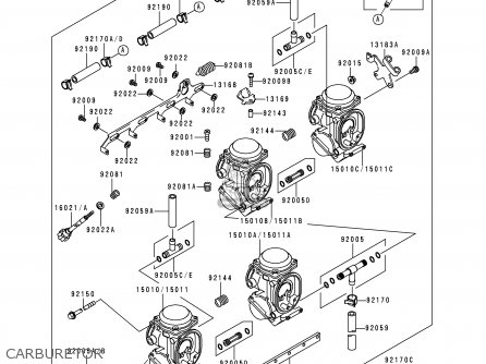 CARBURETOR - ZX400L9 ZXR400 1999 UNITED KINGDOM NL AR FG GR IT