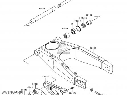 SWINGARM - ZX400L9 ZXR400 1999 UNITED KINGDOM NL AR FG GR IT