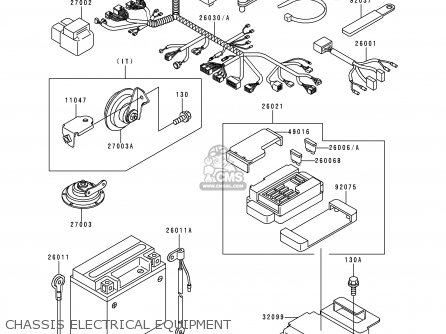 CHASSIS ELECTRICAL EQUIPMENT - ZX400L9 ZXR400 1999 UNITED KINGDOM NL AR FG GR IT