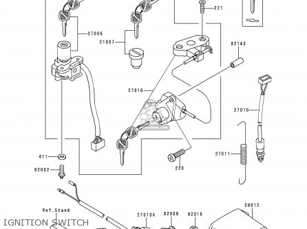 IGNITION SWITCH - ZX400L9 ZXR400 1999 UNITED KINGDOM NL AR FG GR IT