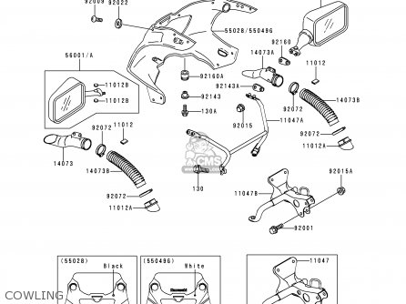 COWLING - ZX400L9 ZXR400 1999 UNITED KINGDOM NL AR FG GR IT