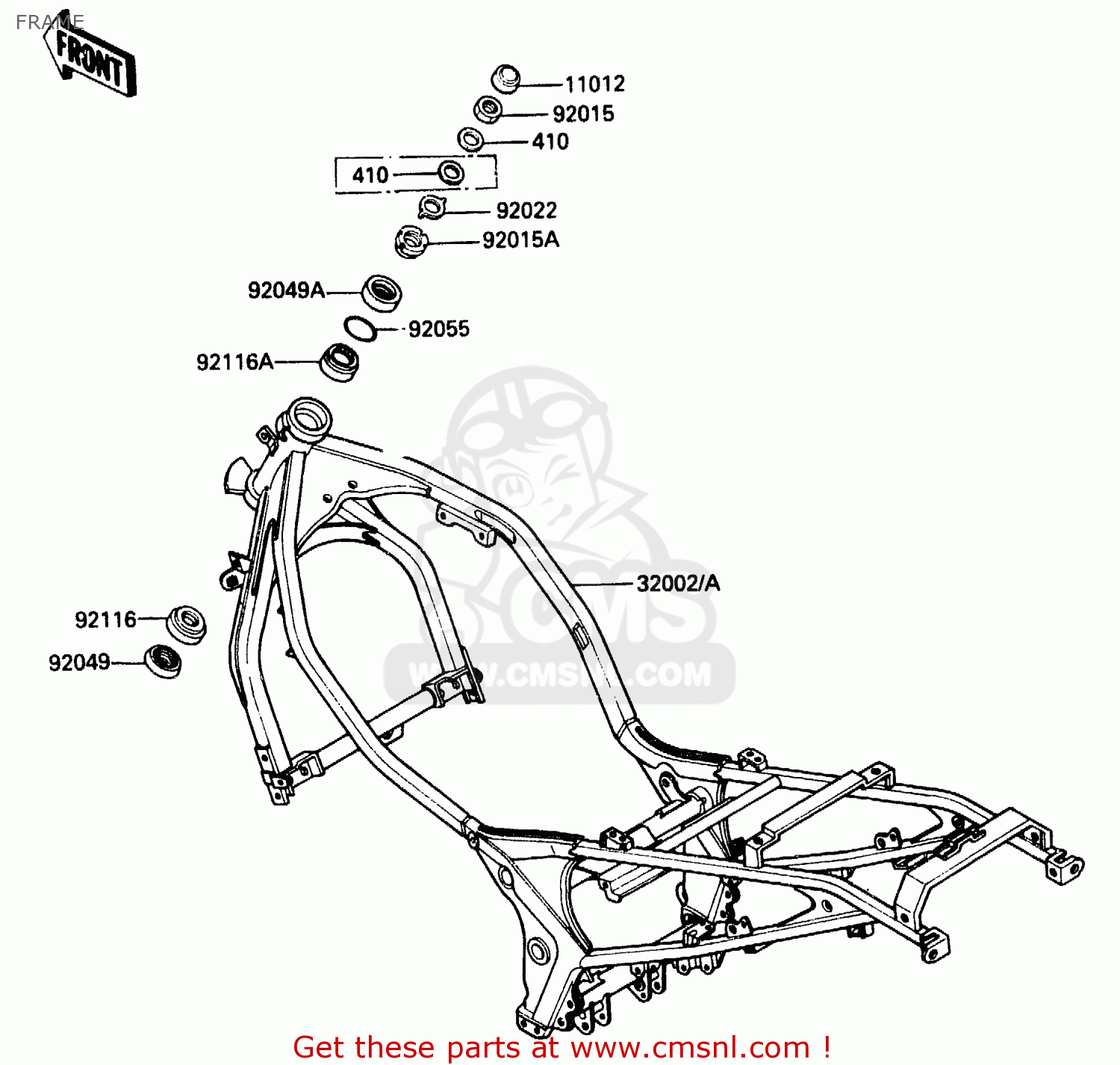 FRAME ZX500A1 1985 EUROPE NR / KPH
