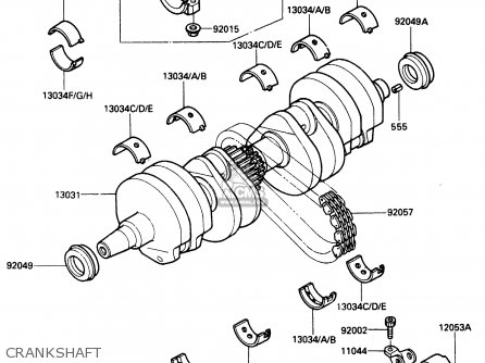 CRANKSHAFT - ZX500A1 1985 EUROPE NR / KPH